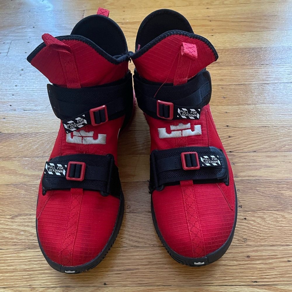 Nike, LeBron Soldier 13 SFG 'University Red’ basketball sneakers. Men’s size 10.